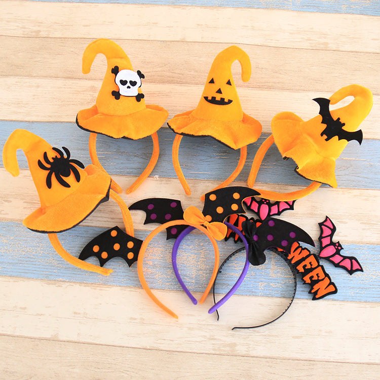 Halloween headband party costume accessory with pumpkin design