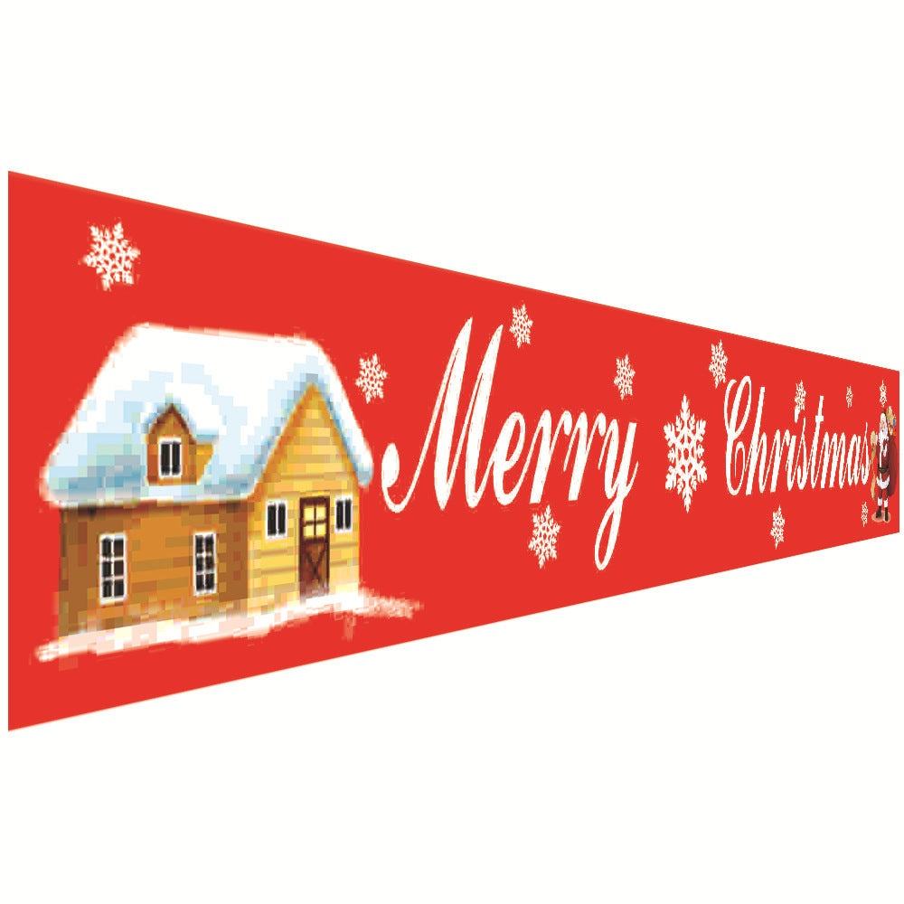 Christmas decorations curtains banners hanging flags window pendant