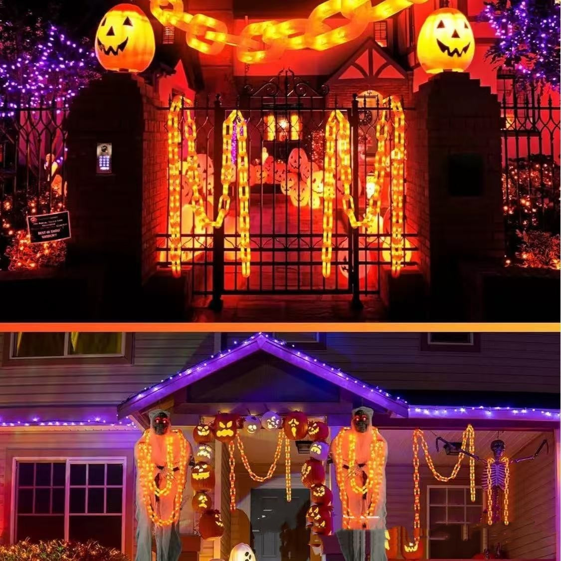 LED Waterproof Battery Box Halloween Decoration Atmosphere Lighting Chain