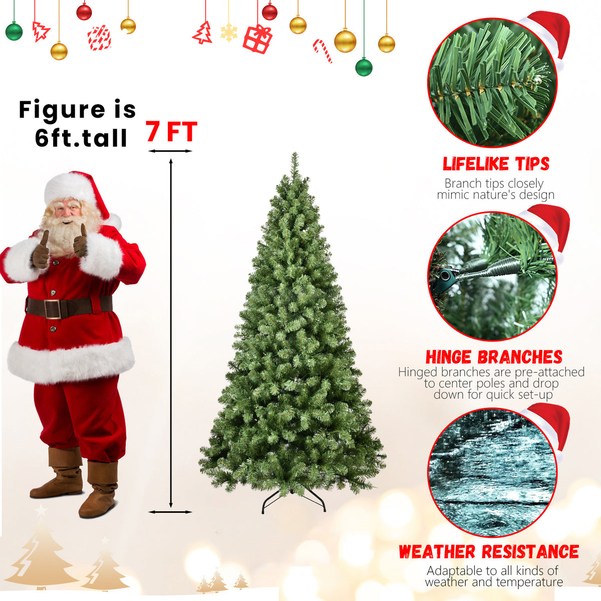 PE, PVC, Green Christmas Tree, Christmas Decorations