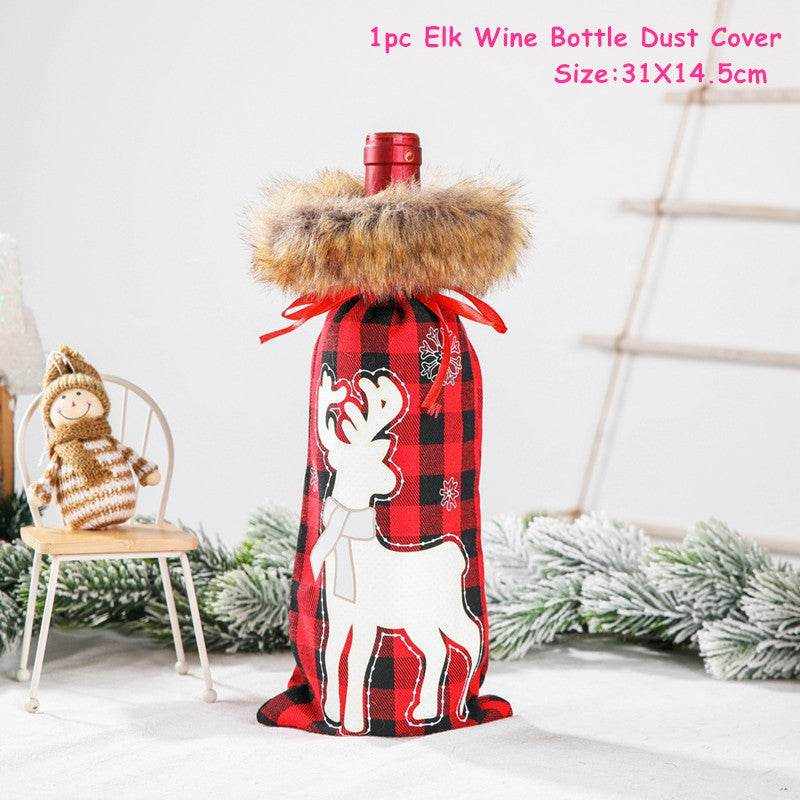 Christmas Decorations Wine Bottle Socks Holiday Gift