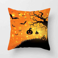 Halloween pillowcase festive decorative cushion cover with pumpkin design