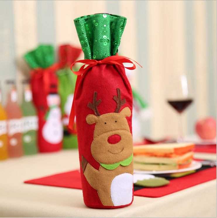 Christmas Decorations Wine Bottle Socks Holiday Gift