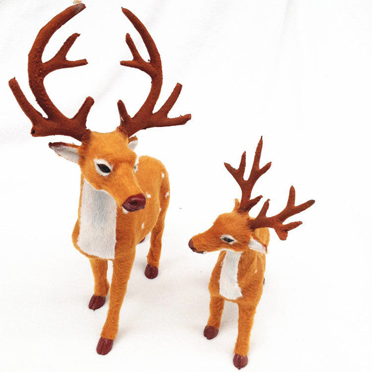 Christmas Deer Simulation Elk Christmas Decorations for Windows | Festive Ornaments