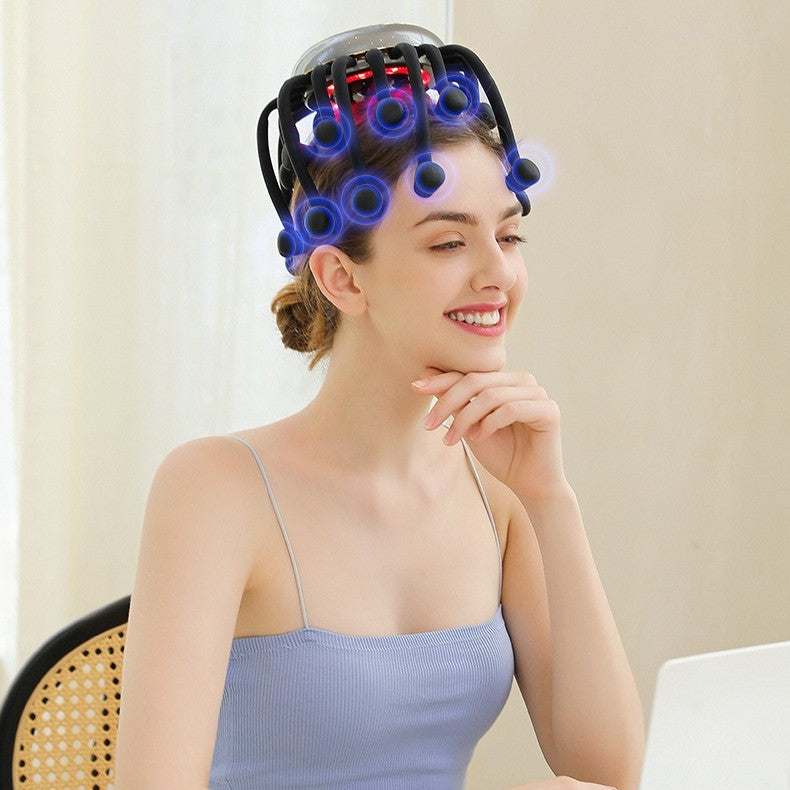 Head Scratching Meridian Dredging  Scalp Head Massager