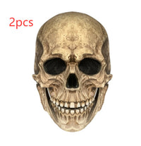 Halloween Movable Mouth Skull Mask Helmet Mouth Movable Skull Full Head Skull Mask