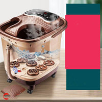 Automatic electric heating foot bath with massage, constant temperature, and remote control features