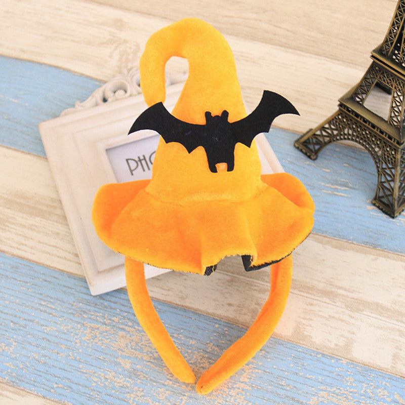 Halloween headband party costume accessory with pumpkin design