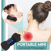 Portable mini cervical massager for slimming and muscle soreness relief with USB power and mechanical control