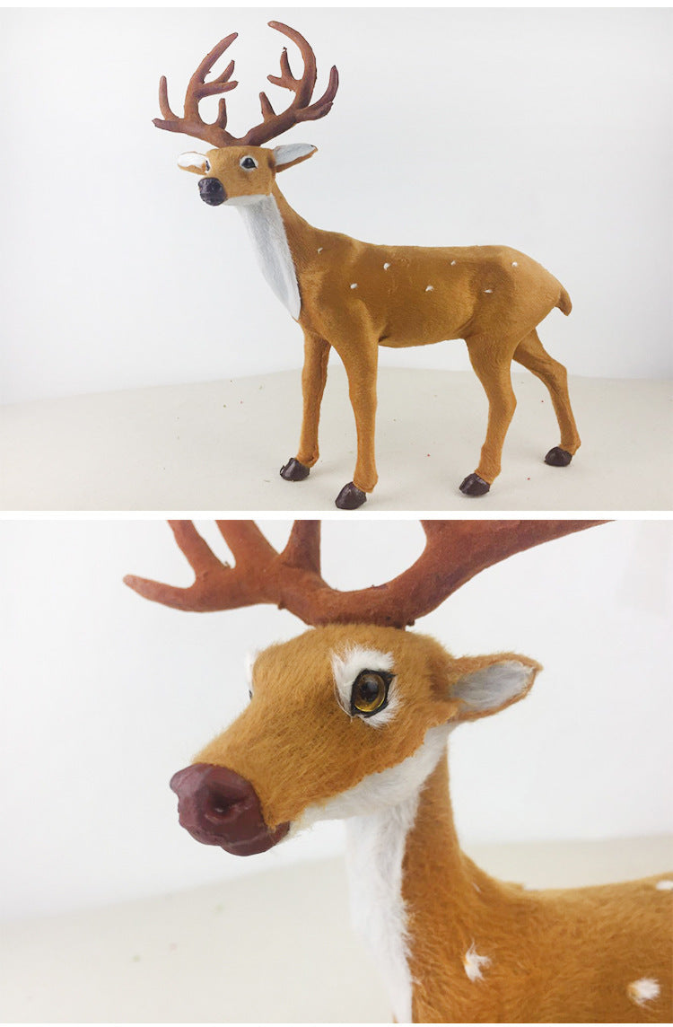 Christmas Deer Simulation Elk Christmas Decorations for Windows | Festive Ornaments