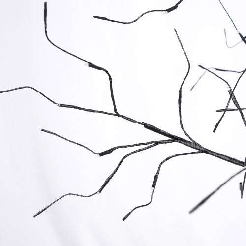 Black Halloween spooky tree branches with purple LED lights for decoration