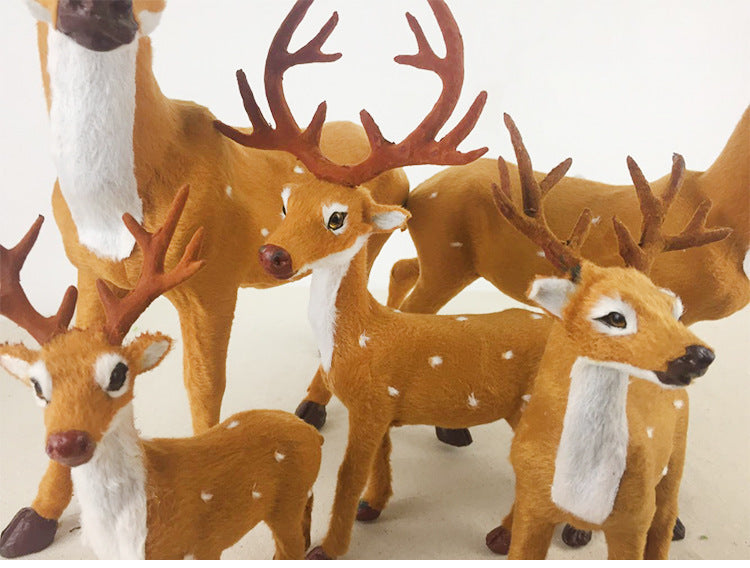 Christmas Deer Simulation Elk Christmas Decorations for Windows | Festive Ornaments