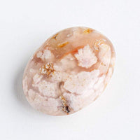 Natural crystal hot compress oval stone with modern simplicity design, 5-6 cm size
