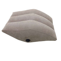 Home Artifact Inflatable gray PVC flocking wedge leg pillow with air valve