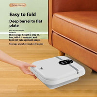 Compact foldable constant temperature electric massage foot bath basin under sofa