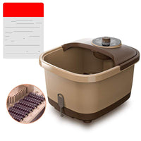 Electric heating automatic foot bath massage basin with temperature control and drainage pipe