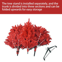 PVC Christmas Tree, Christmas Decorations, Red