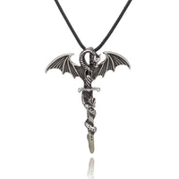 Fashion Trendy Men's Luminous Flame Dragon Necklace jewelry